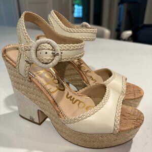 Sam Edelman Women's Lillie Espadrille Wedge Platform Sandals